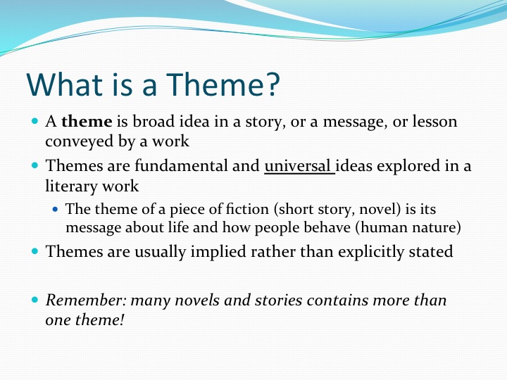 Short Story Elements and Features - Room 213--Literature and Language Arts